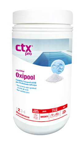 CTX - 100 GR активный кислород в гранулах для регулярной и шоковой обработки воды, подходит для борьбы с хлороминами, фасовка 1 kg
