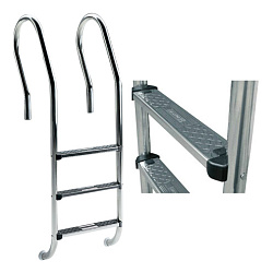 Лестница "Mix"-3 ступени Standard-AISI-304 