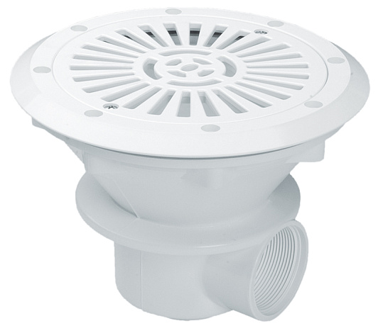 Донный слив для пленки Ø 210 mm, подключение 2", поток 13 m3/h