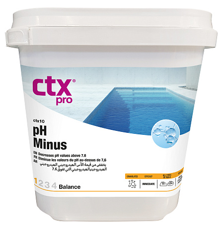 CTX - 10 pH- средство для понижения pH в гранулах, фасовка 1.5 kg