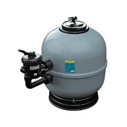 Фильтр ламинированный Baracuda Crystal Stream D600 мм 14 м3/ч, боковое подключение 1 1/2", засыпка 600 мм в комплекте с 6-и поз.краном
