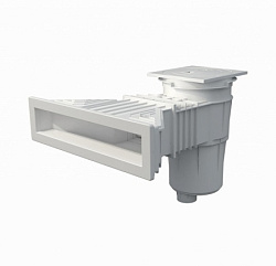 Скиммер для пленки Norm 17.5 l, поток 7.5 m3/h с квадратной крышкой и раструбом 495 х 80 mm