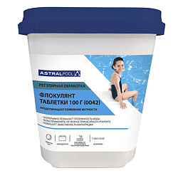 Флокулянт в таблетках по 100 gr, фасовка 5 kg